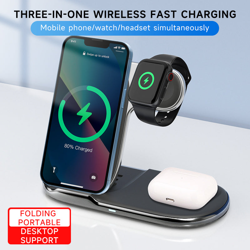 3 in 1 Wirelessc charger  stand