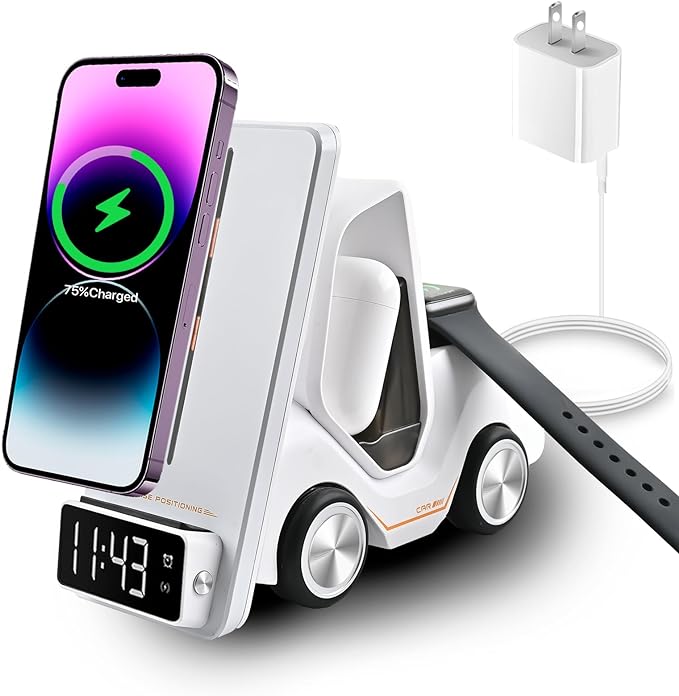 5 in 1 Clock Truck Wireless Charger