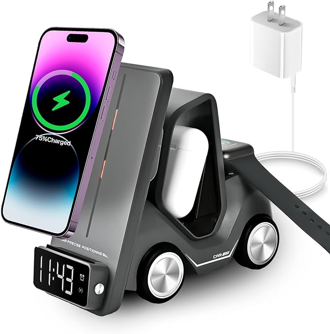 5 in 1 Clock Truck Wireless Charger