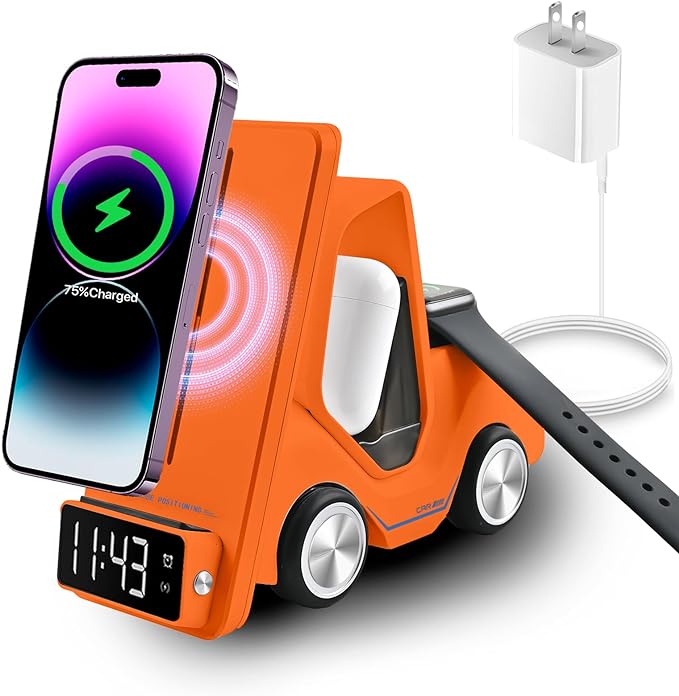 5 in 1 Clock Truck Wireless Charger