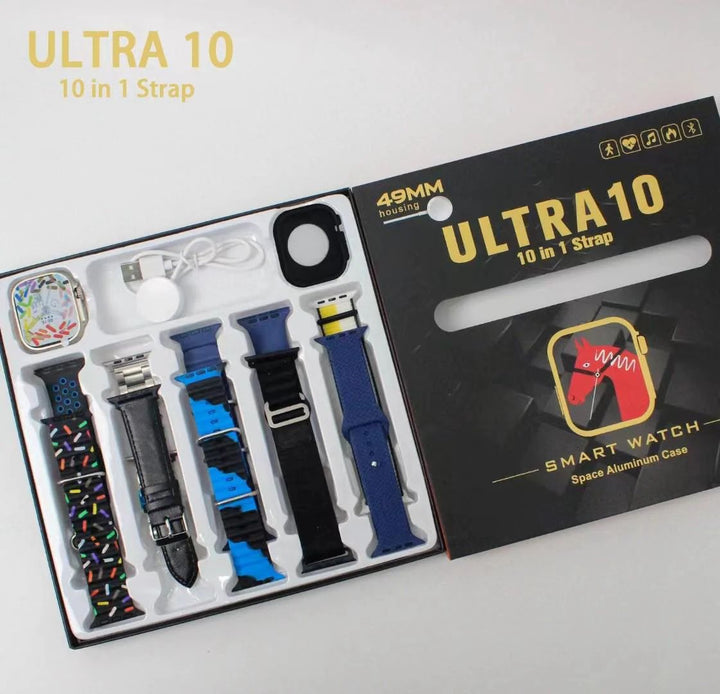 Ultra 10 Smartwatch 10+1 Strap with and 11 different straps