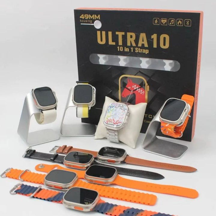 Ultra 10 Smartwatch 10+1 Strap with and 11 different straps