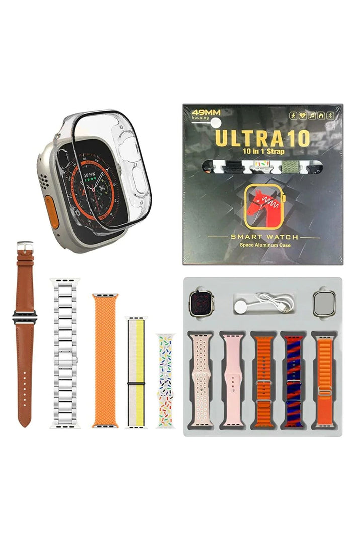 Ultra 10 Smartwatch 10+1 Strap with and 11 different straps