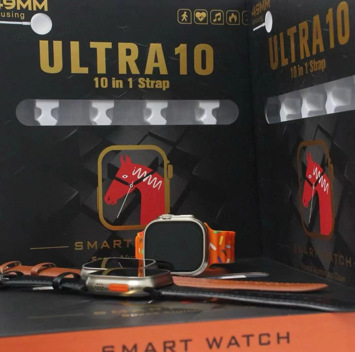 Ultra 10 Smartwatch 10+1 Strap with and 11 different straps