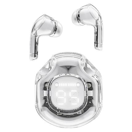 Acefast Crystal Earbuds LED Display